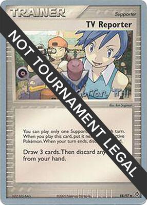 TV Reporter - 2005 (Curran Hill) card from World Championship Decks