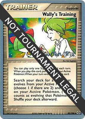 Wally's Training - 2005 (Curran Hill) card from World Championship Decks