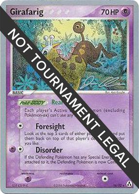 Girafarig - 2006 (Jason Klaczynski) card from World Championship Decks