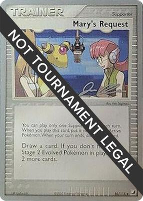 Mary's Request - 2006 (Jason Klaczynski) card from World Championship Decks