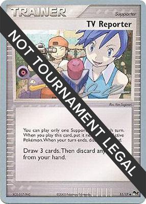 TV Reporter - 2006 (Jason Klaczynski) card from World Championship Decks