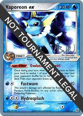 Vaporeon ex - 2006 (Jimmy Ballard) card from World Championship Decks