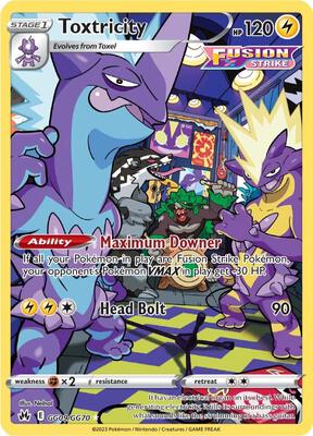 Toxtricity card from SWSH: Crown Zenith: Galarian Gallery