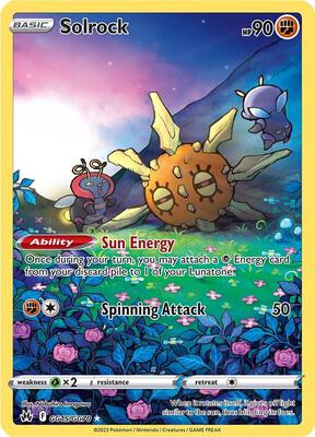 Solrock card from SWSH: Crown Zenith: Galarian Gallery