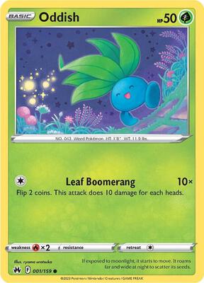 Oddish card from SWSH: Crown Zenith
