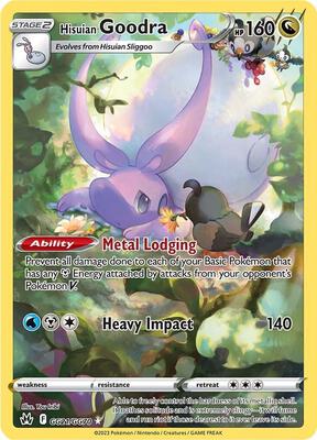 Hisuian Goodra card from SWSH: Crown Zenith: Galarian Gallery