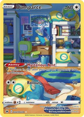 Dunsparce card from SWSH: Crown Zenith: Galarian Gallery