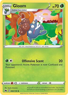 Gloom card from SWSH: Crown Zenith