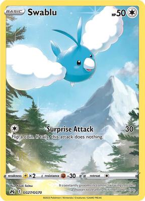 Swablu card from SWSH: Crown Zenith: Galarian Gallery