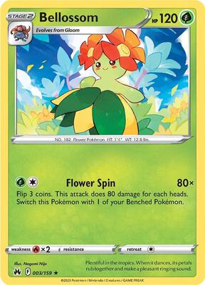 Bellossom card from SWSH: Crown Zenith