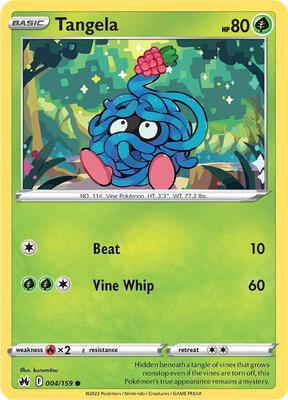 Tangela card from SWSH: Crown Zenith