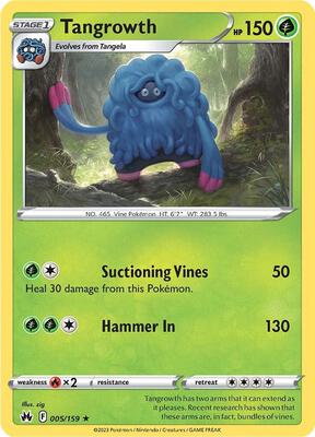 Tangrowth card from SWSH: Crown Zenith