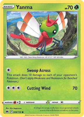 Yanma card from SWSH: Crown Zenith