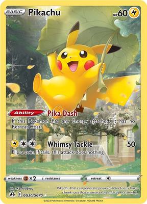 Pikachu card from SWSH: Crown Zenith: Galarian Gallery