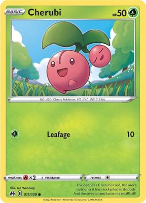 Cherubi card from SWSH: Crown Zenith