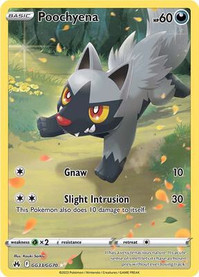 Poochyena card from SWSH: Crown Zenith: Galarian Gallery