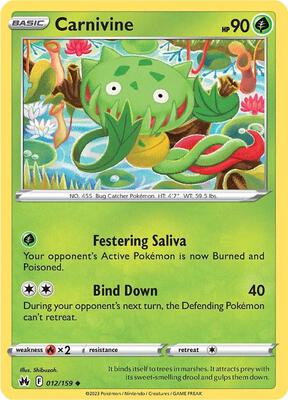 Carnivine card from SWSH: Crown Zenith