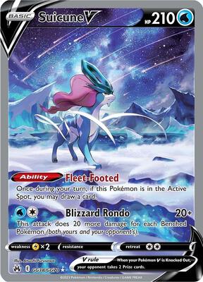 Suicune V card from SWSH: Crown Zenith: Galarian Gallery
