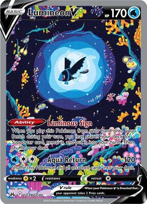 Lumineon V card from SWSH: Crown Zenith: Galarian Gallery