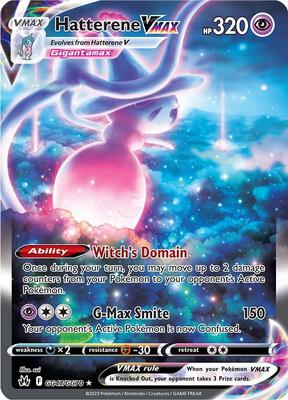 Hatterene VMAX card from SWSH: Crown Zenith: Galarian Gallery