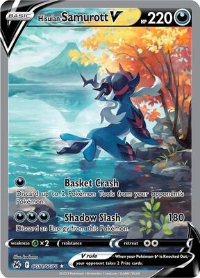 Hisuian Samurott V card from SWSH: Crown Zenith: Galarian Gallery