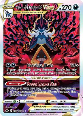 Hisuian Samurott VSTAR card from SWSH: Crown Zenith: Galarian Gallery