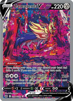Zamazenta V card from SWSH: Crown Zenith: Galarian Gallery