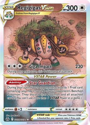 Regigigas VSTAR card from SWSH: Crown Zenith: Galarian Gallery