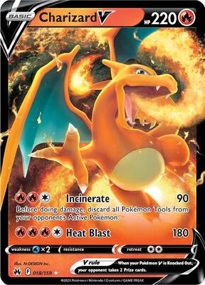 Charizard V card from SWSH: Crown Zenith