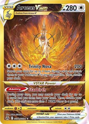 Arceus VSTAR (Secret) card from SWSH: Crown Zenith: Galarian Gallery