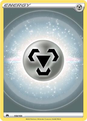 Metal Energy (Texture Full Art) card from SWSH: Crown Zenith