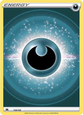 Darkness Energy (Texture Full Art) card from SWSH: Crown Zenith