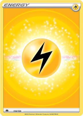 Lightning Energy (Texture Full Art) card from SWSH: Crown Zenith