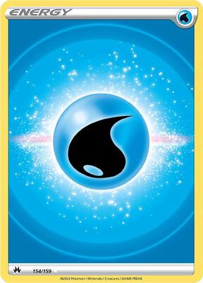 Water Energy (Texture Full Art) card from SWSH: Crown Zenith