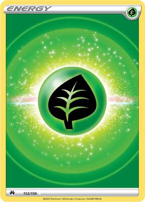 Grass Energy (Texture Full Art) card from SWSH: Crown Zenith