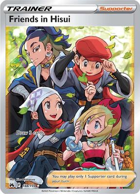Friends in Hisui (Full Art) card from SWSH: Crown Zenith