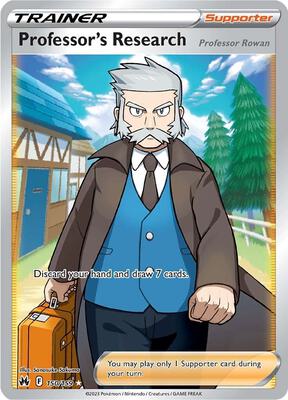 Professor's Research [Professor Rowan] (Full Art) card from SWSH: Crown Zenith