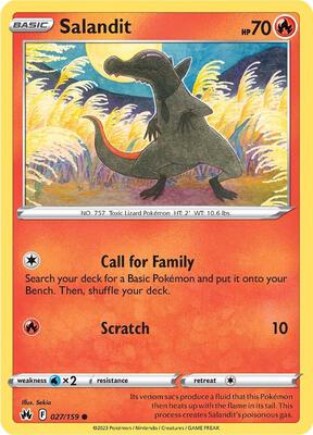 Salandit card from SWSH: Crown Zenith