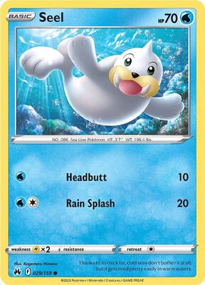 Seel card from SWSH: Crown Zenith