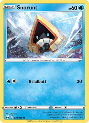 Snorunt card from SWSH: Crown Zenith