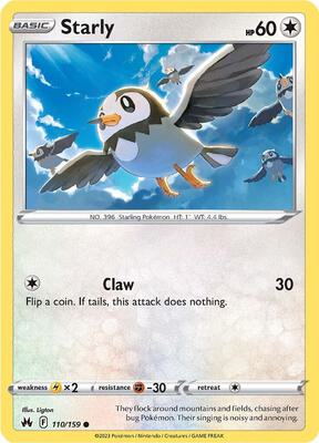 Starly card from SWSH: Crown Zenith