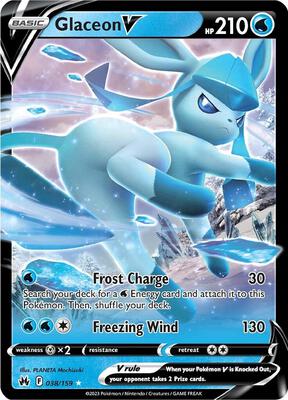 Glaceon V card from SWSH: Crown Zenith