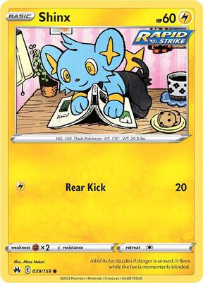 Shinx (39) card from SWSH: Crown Zenith