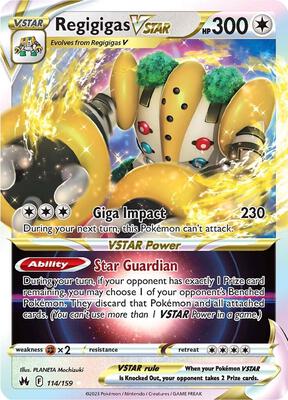 Regigigas VSTAR card from SWSH: Crown Zenith