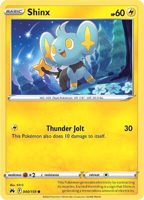 Shinx (40) card from SWSH: Crown Zenith