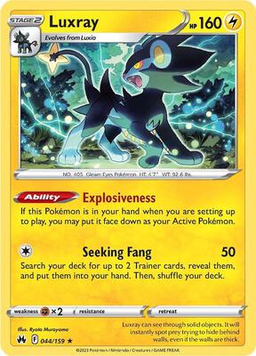 Luxray (44) card from SWSH: Crown Zenith