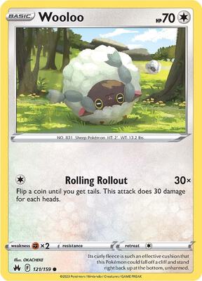 Wooloo card from SWSH: Crown Zenith