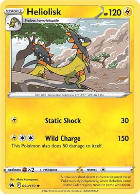 Heliolisk card from SWSH: Crown Zenith