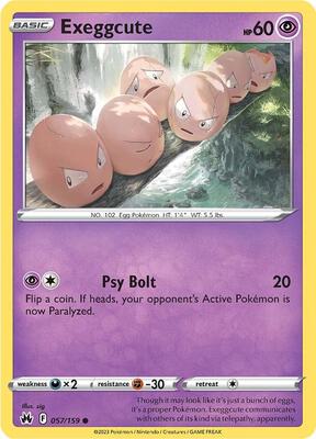 Exeggcute card from SWSH: Crown Zenith