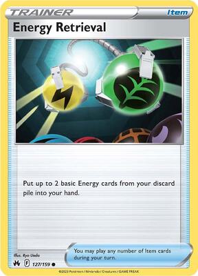 Energy Retrieval card from SWSH: Crown Zenith